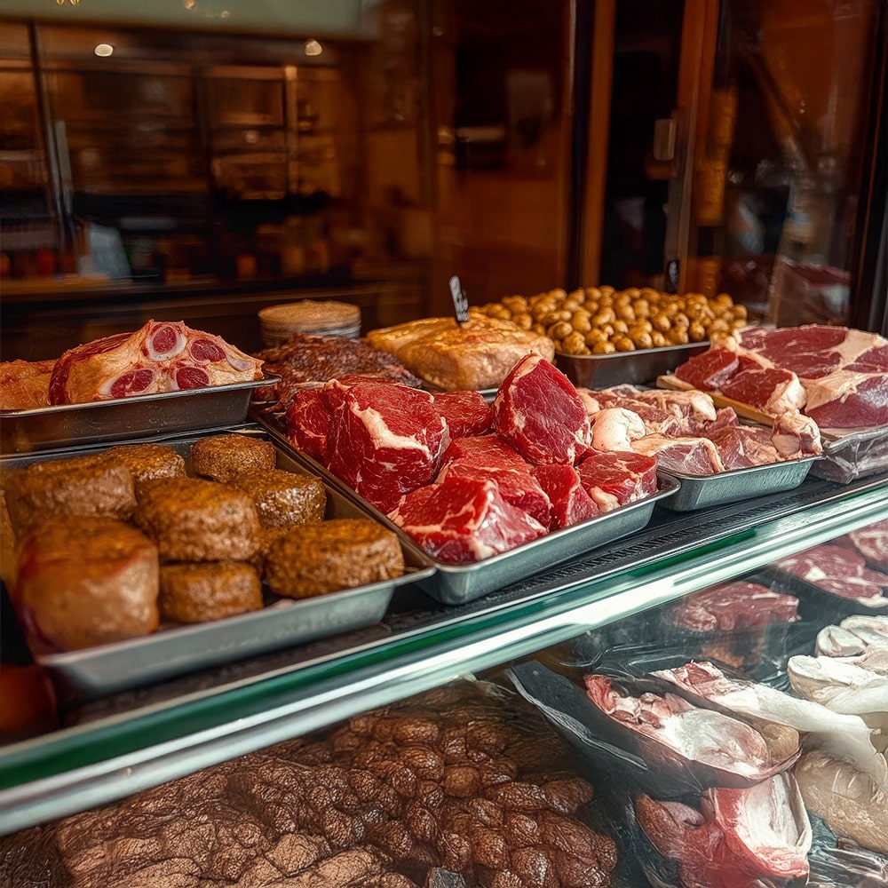 Fleisch das Temperaturgeführt Transportiert wurde in Aschaffenburg
